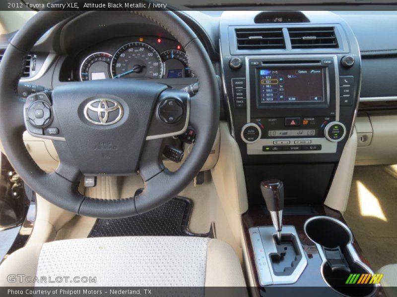Attitude Black Metallic / Ivory 2012 Toyota Camry XLE