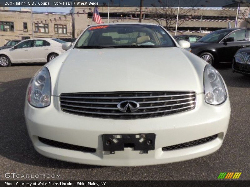 Ivory Pearl / Wheat Beige 2007 Infiniti G 35 Coupe