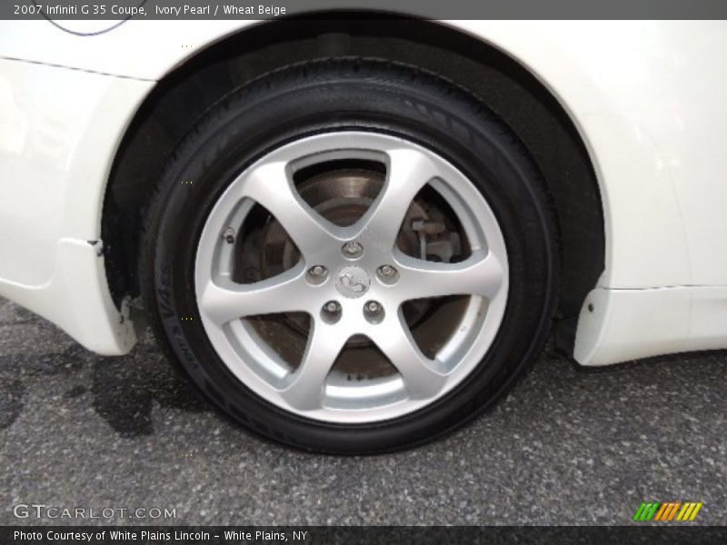 Ivory Pearl / Wheat Beige 2007 Infiniti G 35 Coupe