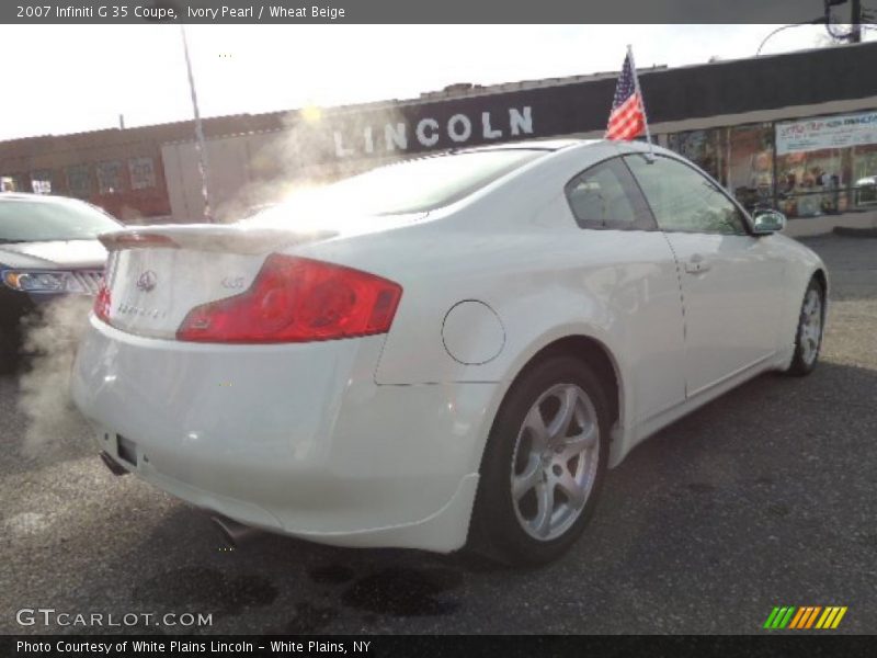 Ivory Pearl / Wheat Beige 2007 Infiniti G 35 Coupe