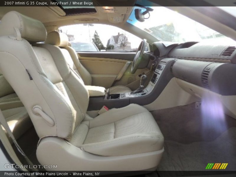 Ivory Pearl / Wheat Beige 2007 Infiniti G 35 Coupe