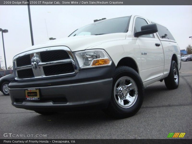 Stone White / Dark Slate/Medium Graystone 2009 Dodge Ram 1500 ST Regular Cab