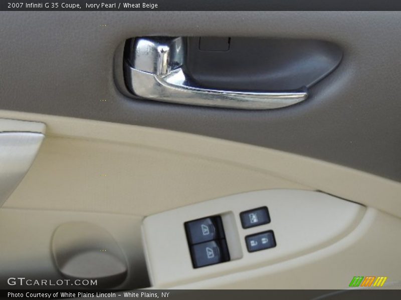 Ivory Pearl / Wheat Beige 2007 Infiniti G 35 Coupe