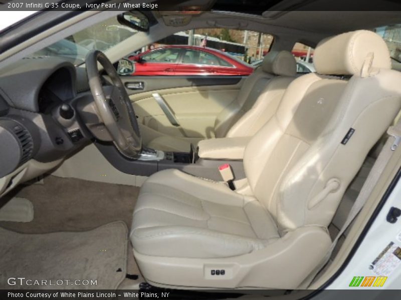 Ivory Pearl / Wheat Beige 2007 Infiniti G 35 Coupe