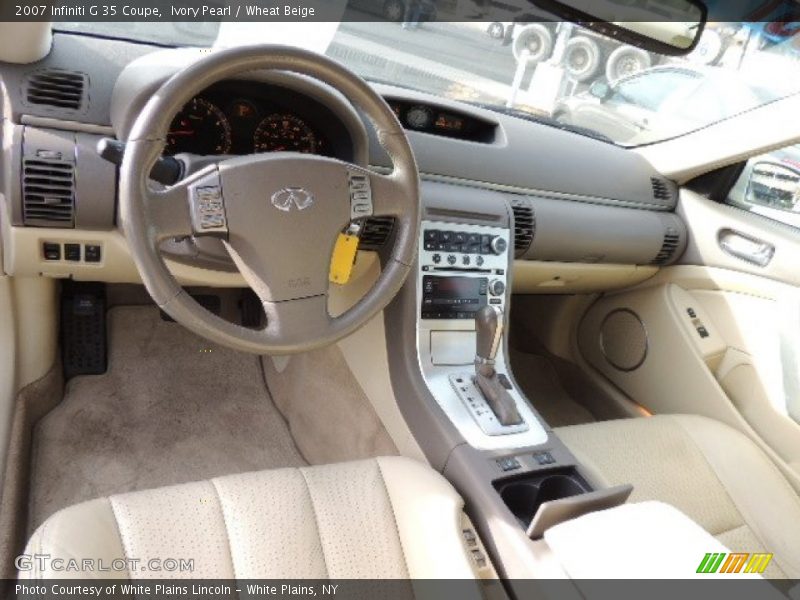 Ivory Pearl / Wheat Beige 2007 Infiniti G 35 Coupe