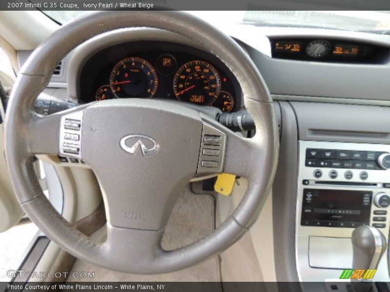 Ivory Pearl / Wheat Beige 2007 Infiniti G 35 Coupe