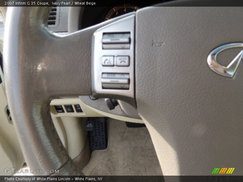 Ivory Pearl / Wheat Beige 2007 Infiniti G 35 Coupe