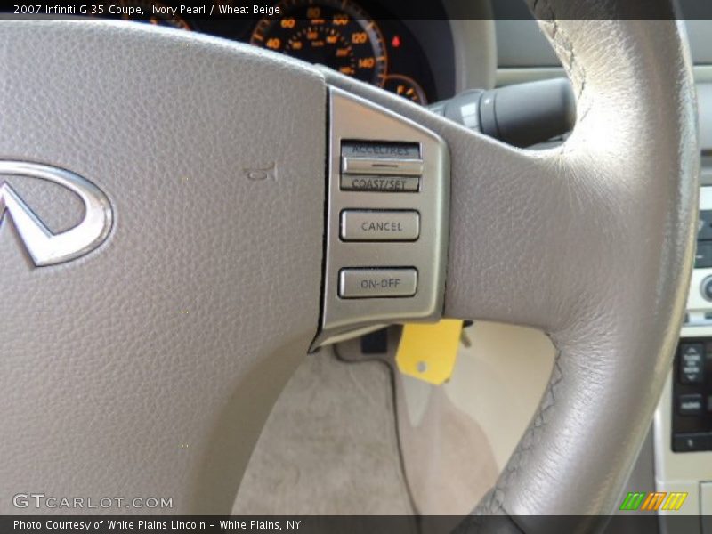 Ivory Pearl / Wheat Beige 2007 Infiniti G 35 Coupe