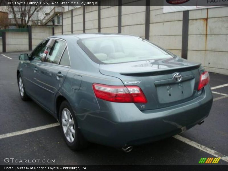 Aloe Green Metallic / Bisque 2007 Toyota Camry LE V6