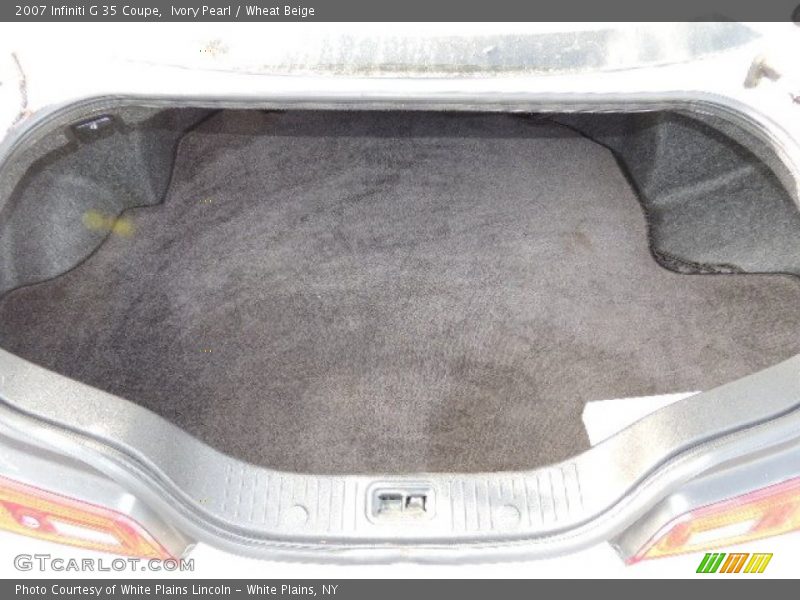 Ivory Pearl / Wheat Beige 2007 Infiniti G 35 Coupe