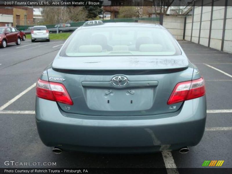 Aloe Green Metallic / Bisque 2007 Toyota Camry LE V6