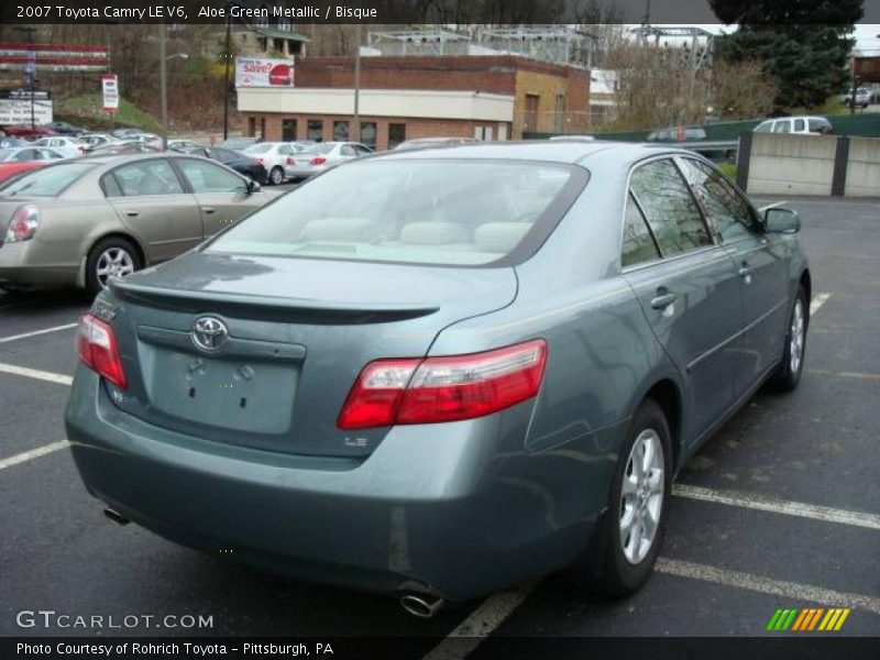 Aloe Green Metallic / Bisque 2007 Toyota Camry LE V6