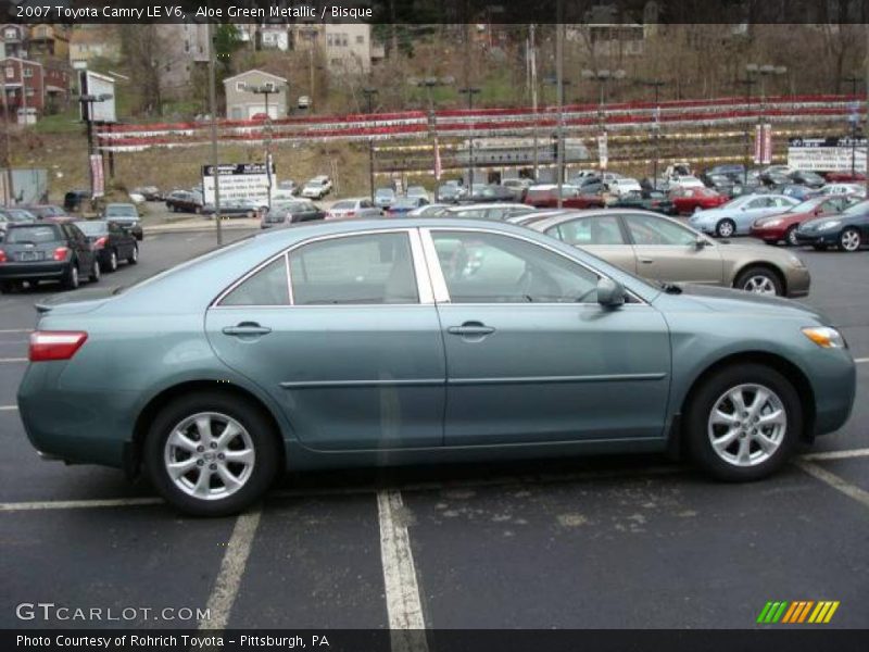 Aloe Green Metallic / Bisque 2007 Toyota Camry LE V6
