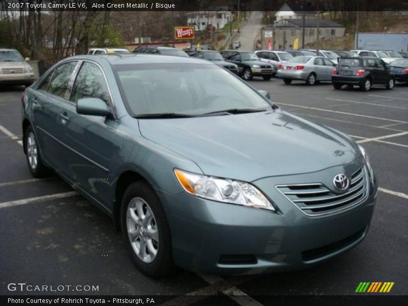 Aloe Green Metallic / Bisque 2007 Toyota Camry LE V6