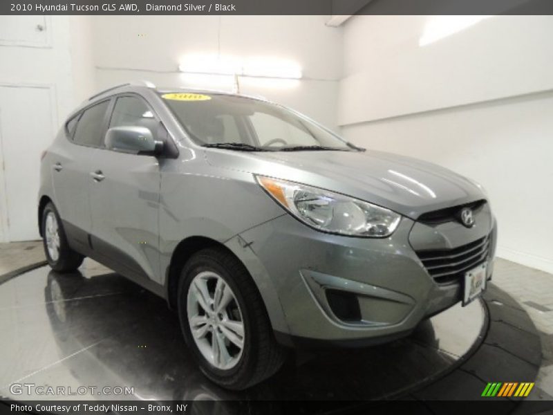 Diamond Silver / Black 2010 Hyundai Tucson GLS AWD