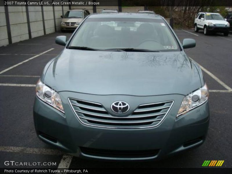 Aloe Green Metallic / Bisque 2007 Toyota Camry LE V6