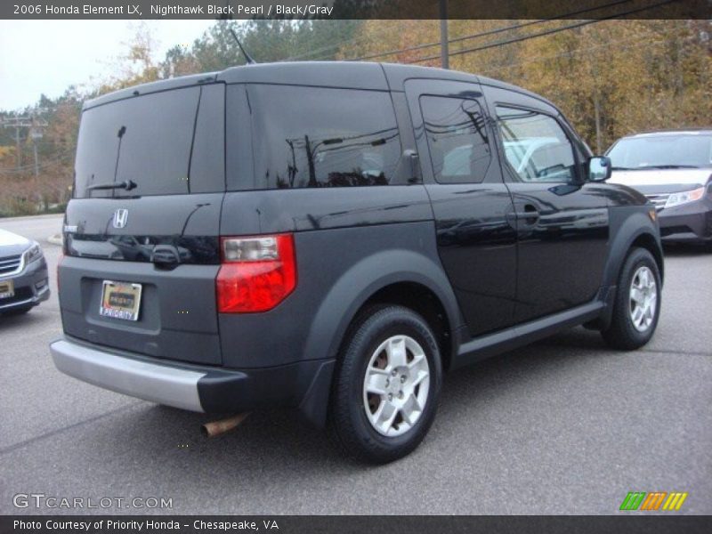 Nighthawk Black Pearl / Black/Gray 2006 Honda Element LX