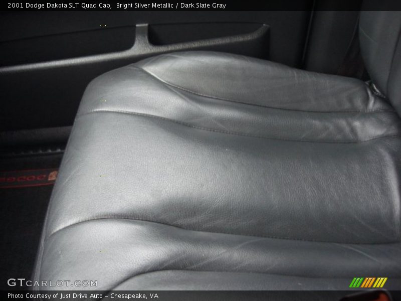 Bright Silver Metallic / Dark Slate Gray 2001 Dodge Dakota SLT Quad Cab