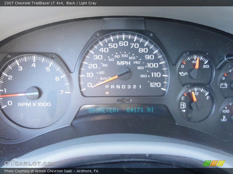 Black / Light Gray 2007 Chevrolet TrailBlazer LT 4x4