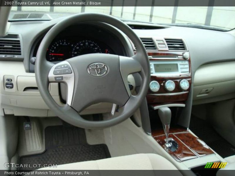 Aloe Green Metallic / Bisque 2007 Toyota Camry LE V6