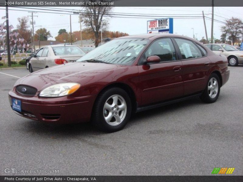 Merlot Metallic / Dark Charcoal 2004 Ford Taurus SES Sedan