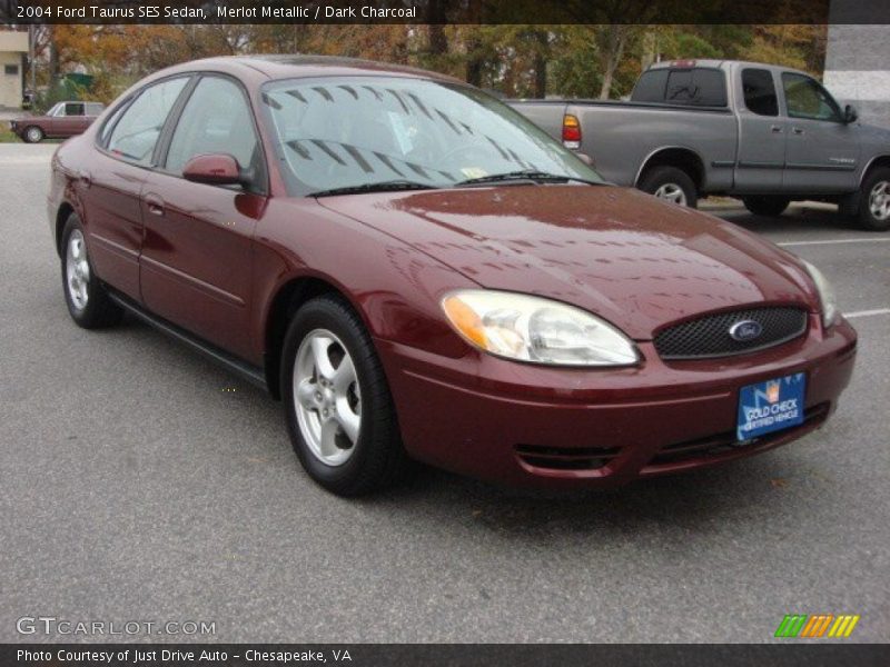 Merlot Metallic / Dark Charcoal 2004 Ford Taurus SES Sedan