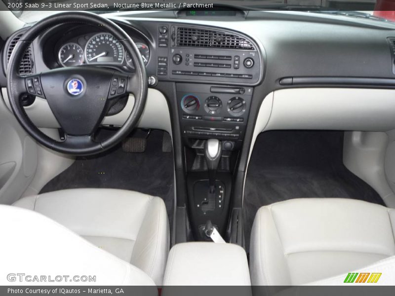 Nocturne Blue Metallic / Parchment 2005 Saab 9-3 Linear Sport Sedan
