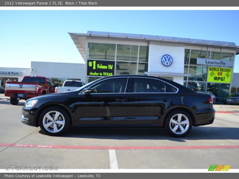 Black / Titan Black 2012 Volkswagen Passat 2.5L SE