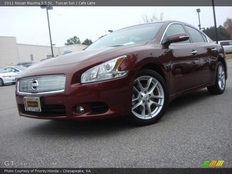 Tuscan Sun / Cafe Latte 2011 Nissan Maxima 3.5 SV