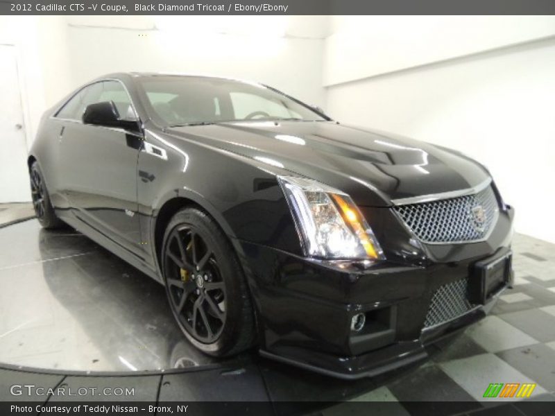 Black Diamond Tricoat / Ebony/Ebony 2012 Cadillac CTS -V Coupe