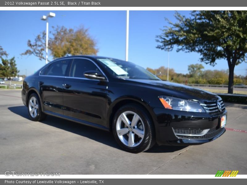 Black / Titan Black 2012 Volkswagen Passat 2.5L SE