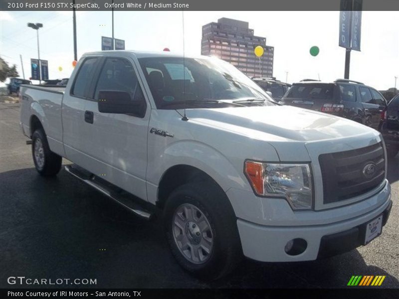 Oxford White / Medium Stone 2010 Ford F150 STX SuperCab