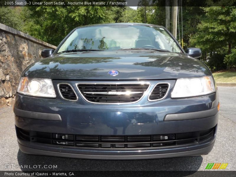 Nocturne Blue Metallic / Parchment 2005 Saab 9-3 Linear Sport Sedan