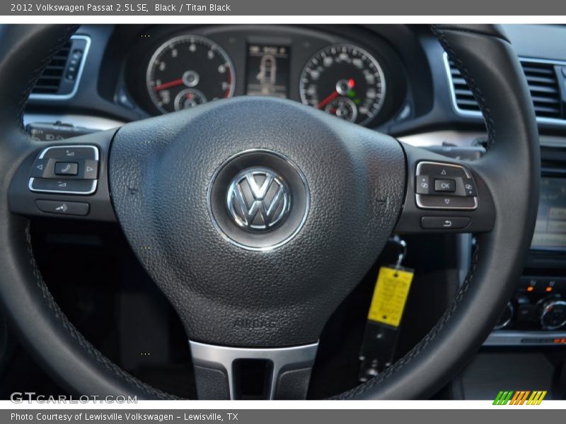Black / Titan Black 2012 Volkswagen Passat 2.5L SE