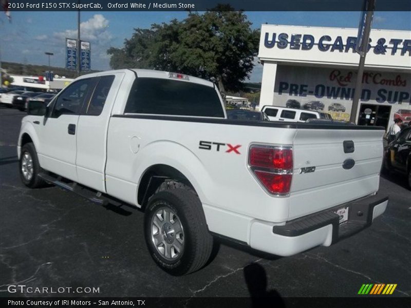 Oxford White / Medium Stone 2010 Ford F150 STX SuperCab