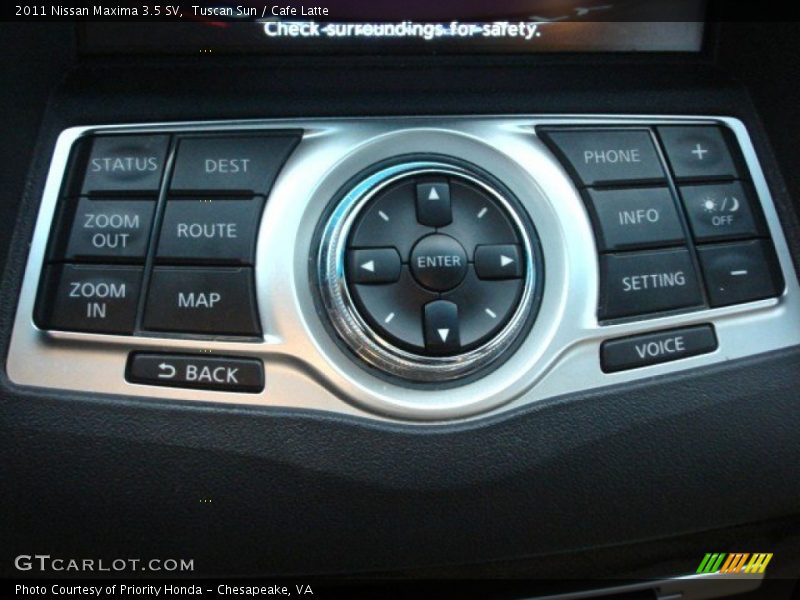 Controls of 2011 Maxima 3.5 SV