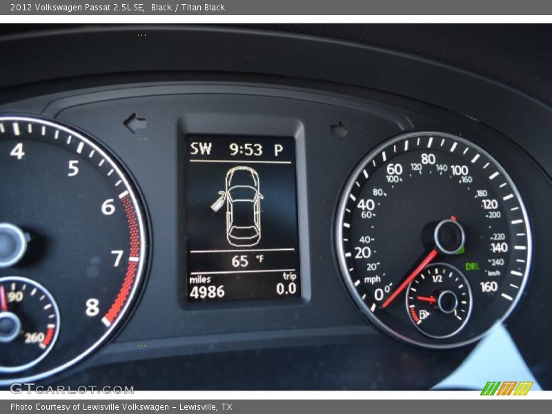Black / Titan Black 2012 Volkswagen Passat 2.5L SE