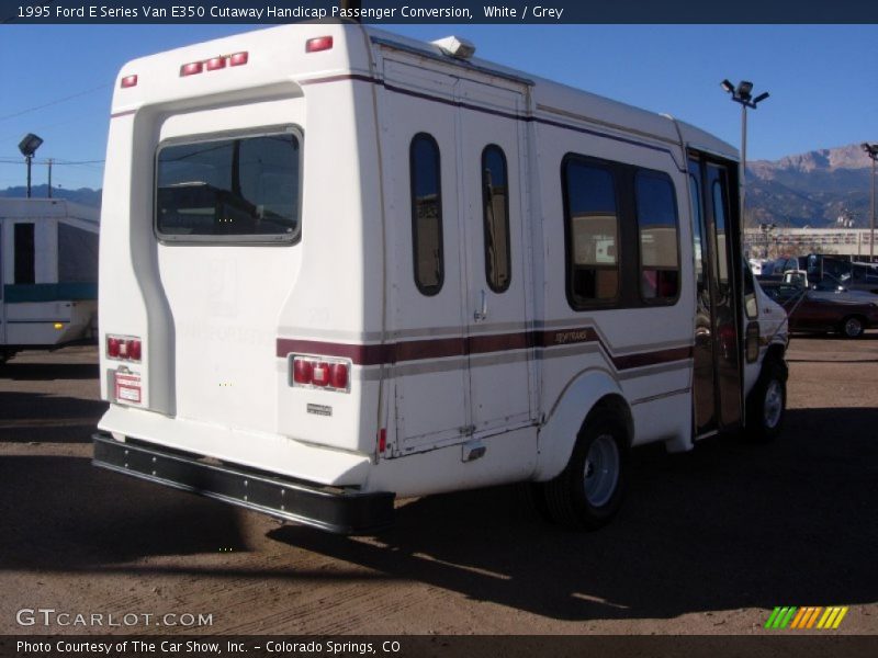 White / Grey 1995 Ford E Series Van E350 Cutaway Handicap Passenger Conversion