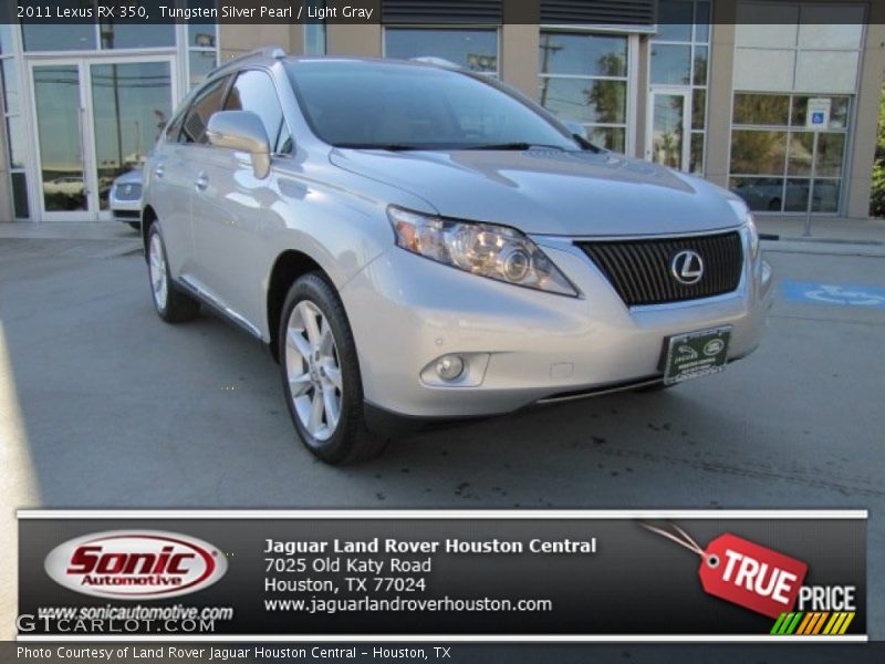 Tungsten Silver Pearl / Light Gray 2011 Lexus RX 350