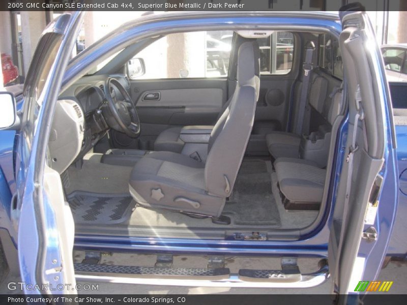 Superior Blue Metallic / Dark Pewter 2005 GMC Canyon SLE Extended Cab 4x4