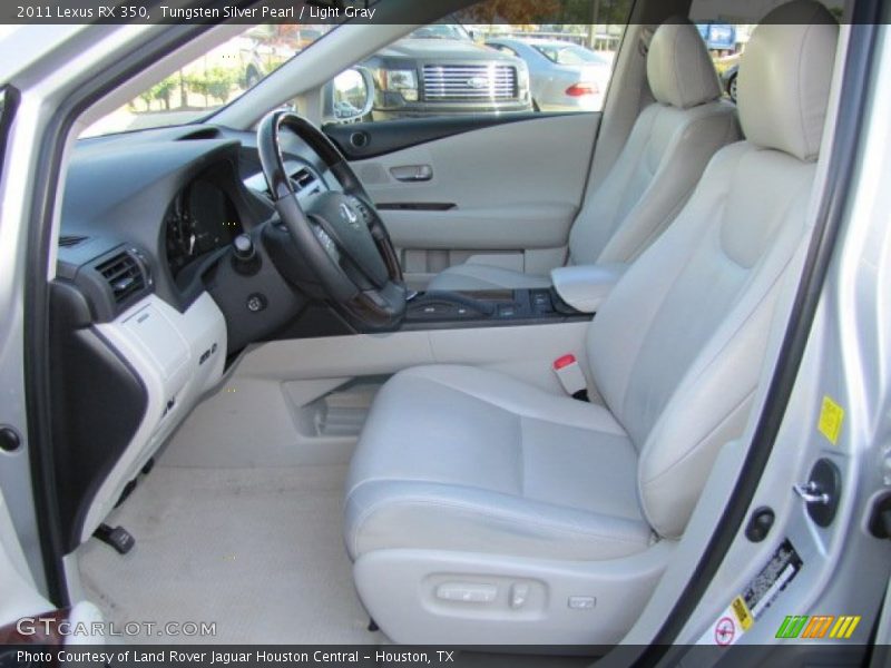 Tungsten Silver Pearl / Light Gray 2011 Lexus RX 350