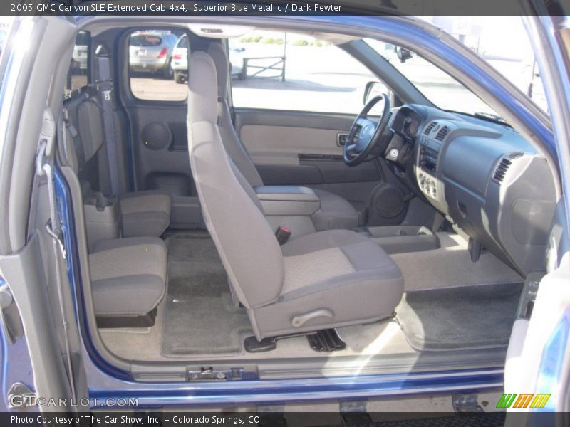 Superior Blue Metallic / Dark Pewter 2005 GMC Canyon SLE Extended Cab 4x4