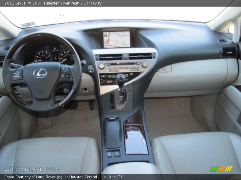 Tungsten Silver Pearl / Light Gray 2011 Lexus RX 350