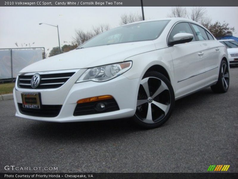 Candy White / Cornsilk Beige Two Tone 2010 Volkswagen CC Sport