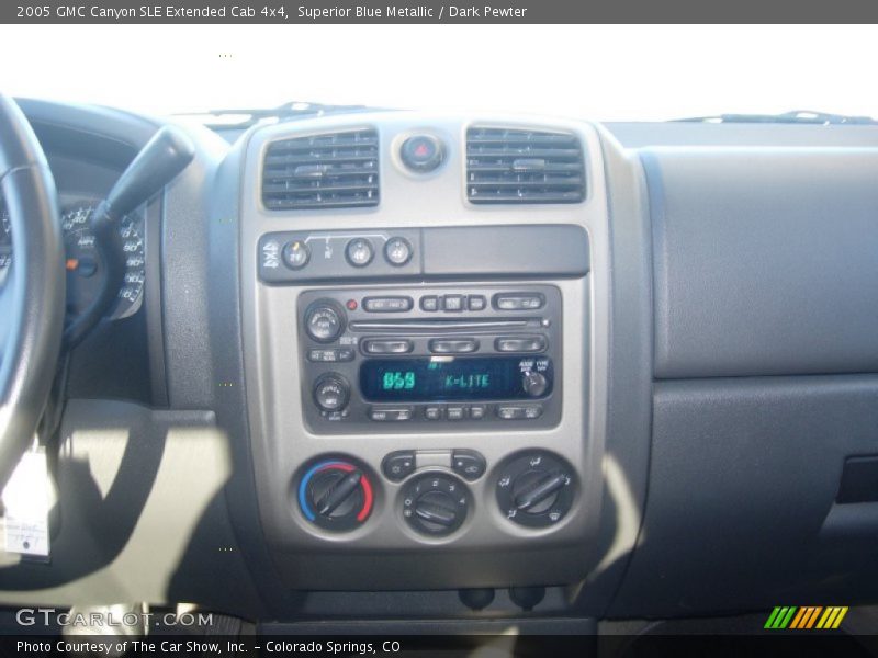 Superior Blue Metallic / Dark Pewter 2005 GMC Canyon SLE Extended Cab 4x4