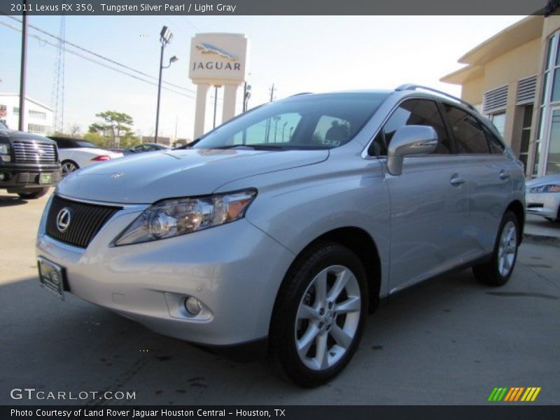 Tungsten Silver Pearl / Light Gray 2011 Lexus RX 350