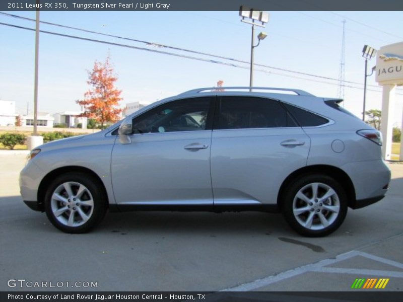 Tungsten Silver Pearl / Light Gray 2011 Lexus RX 350