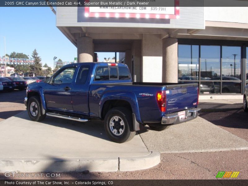 Superior Blue Metallic / Dark Pewter 2005 GMC Canyon SLE Extended Cab 4x4