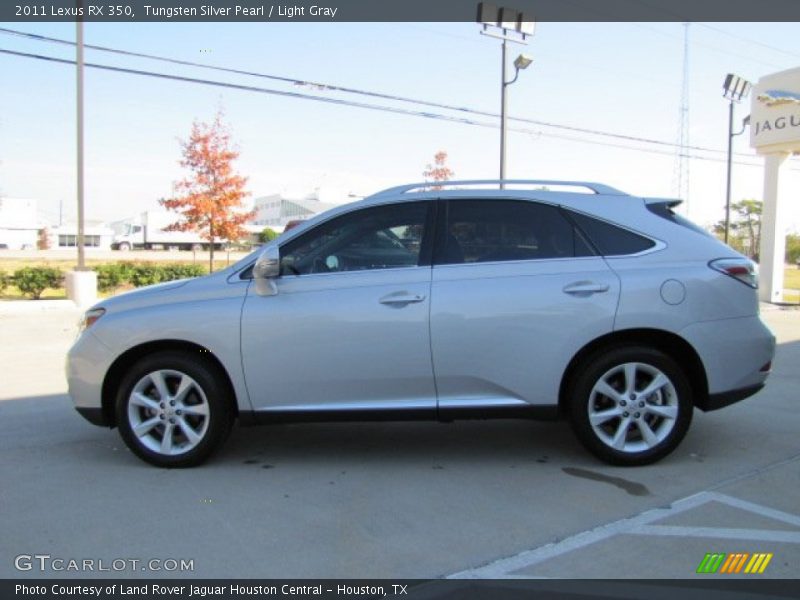 Tungsten Silver Pearl / Light Gray 2011 Lexus RX 350