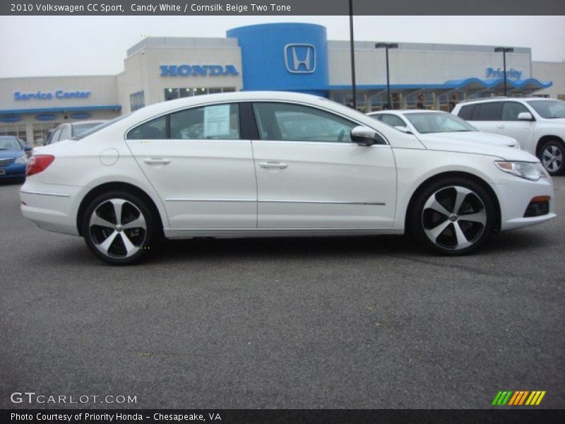 Candy White / Cornsilk Beige Two Tone 2010 Volkswagen CC Sport